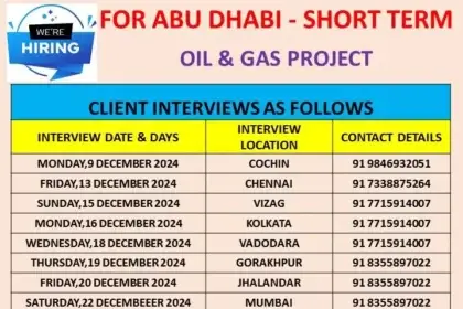 Exciting Job Opportunities for Abu Dhabi - Short-Term Oil & Gas Project