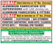 Job Opportunities in Dubai: November 15th & 16th Walk-In Interviews