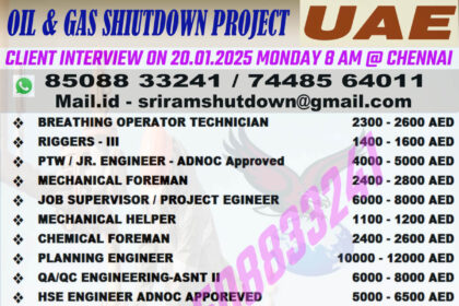 Oil & Gas Shutdown Project - UAE