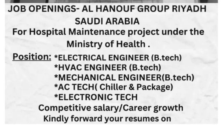 Exciting Job Openings at Al Hanouf Group, Riyadh – Apply Now!
