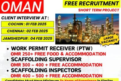 Free Recruitment for Oman Short-Term Project