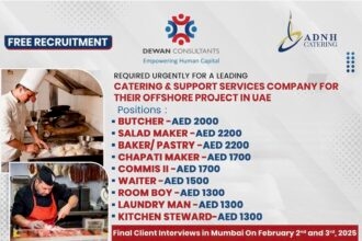 Urgent Catering Recruitment in UAE