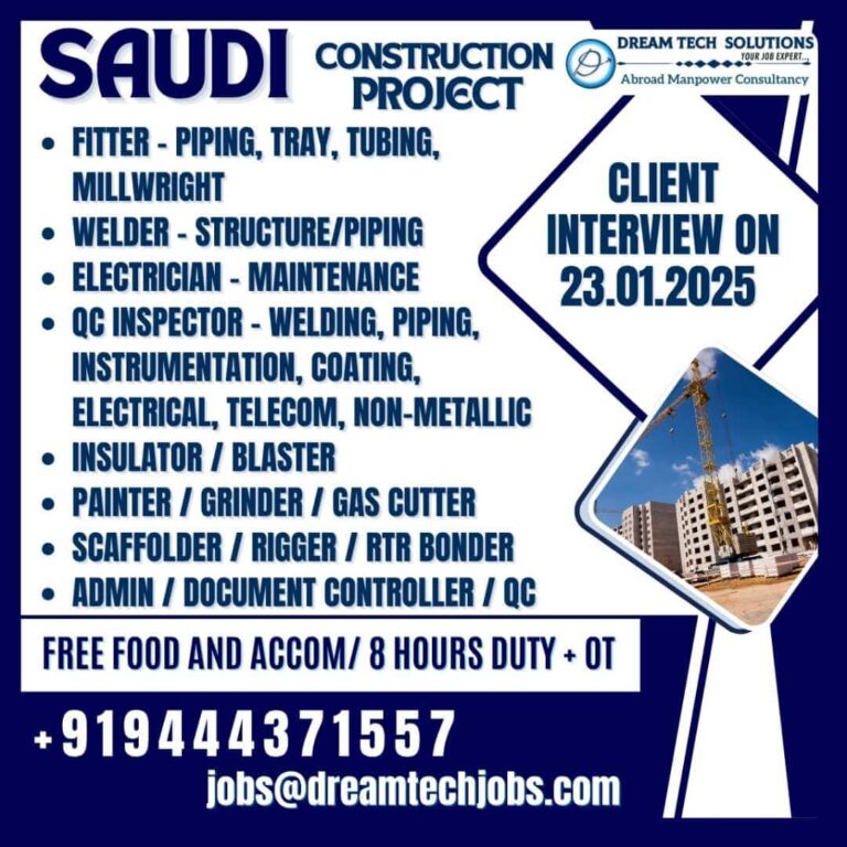 Jobs in Saudi Arabia's Construction Projects