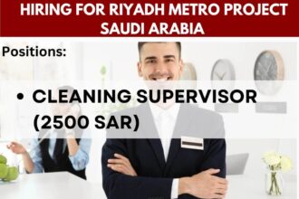 Hiring for Riyadh Metro Project, Saudi Arabia