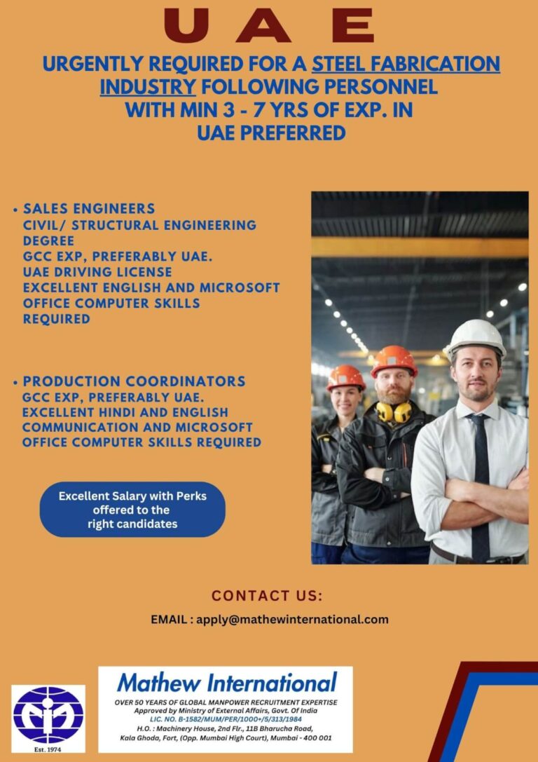 Career Opportunities in the UAE Steel Fabrication Industry