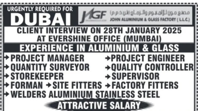 Urgent Job Openings in Dubai