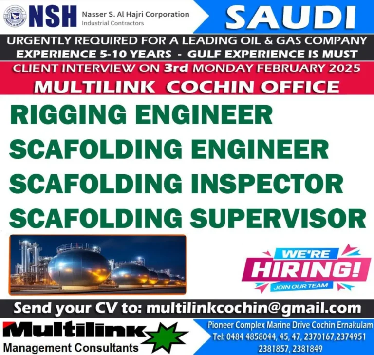 NSH Nasser S. Al Hajri Corporation Hiring – Oil & Gas Jobs in Saudi