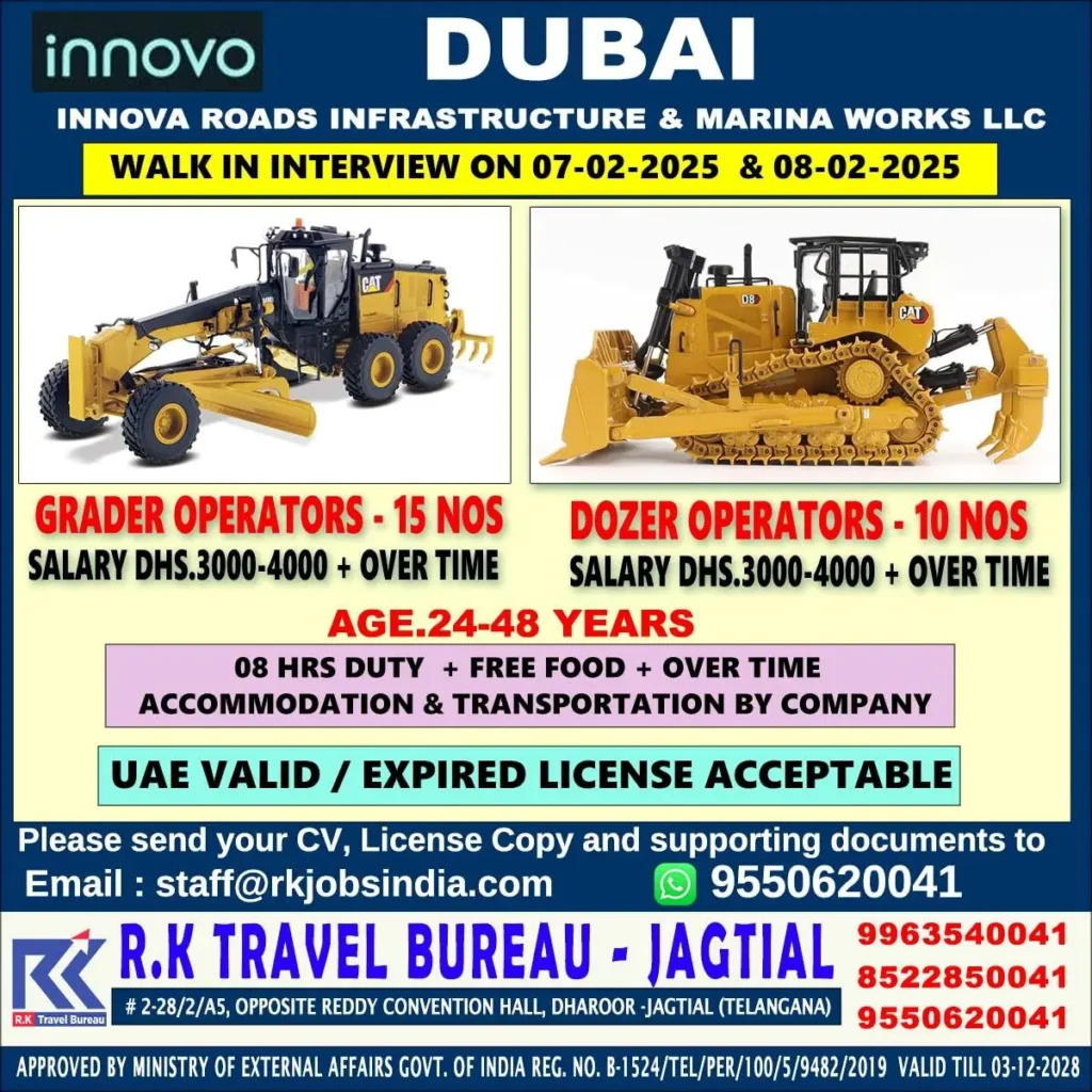 Innovo Dubai Innova Roads Walk-In Interview Feb 2025