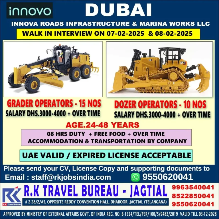 Innovo Dubai Innova Roads Walk-In Interview Feb 2025