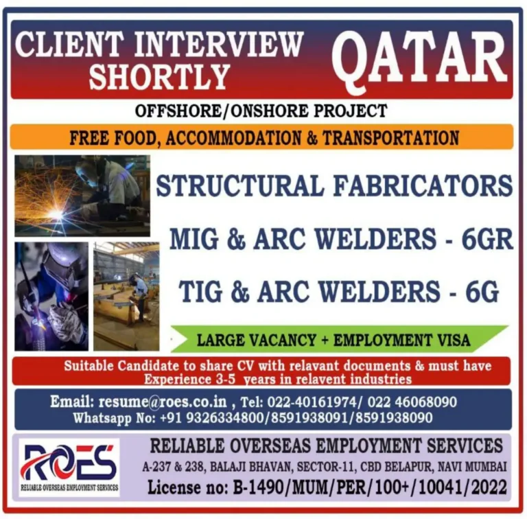 Client Interview Shortly Qatar Offshore/Onshore Jobs – Apply Now!