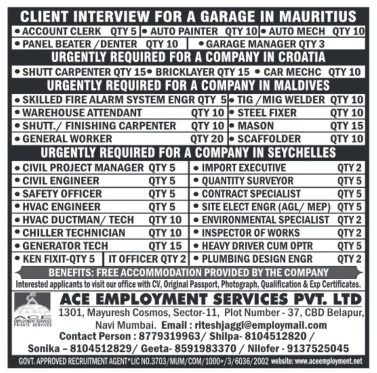 Exciting Job Opportunities Abroad – Apply Now!