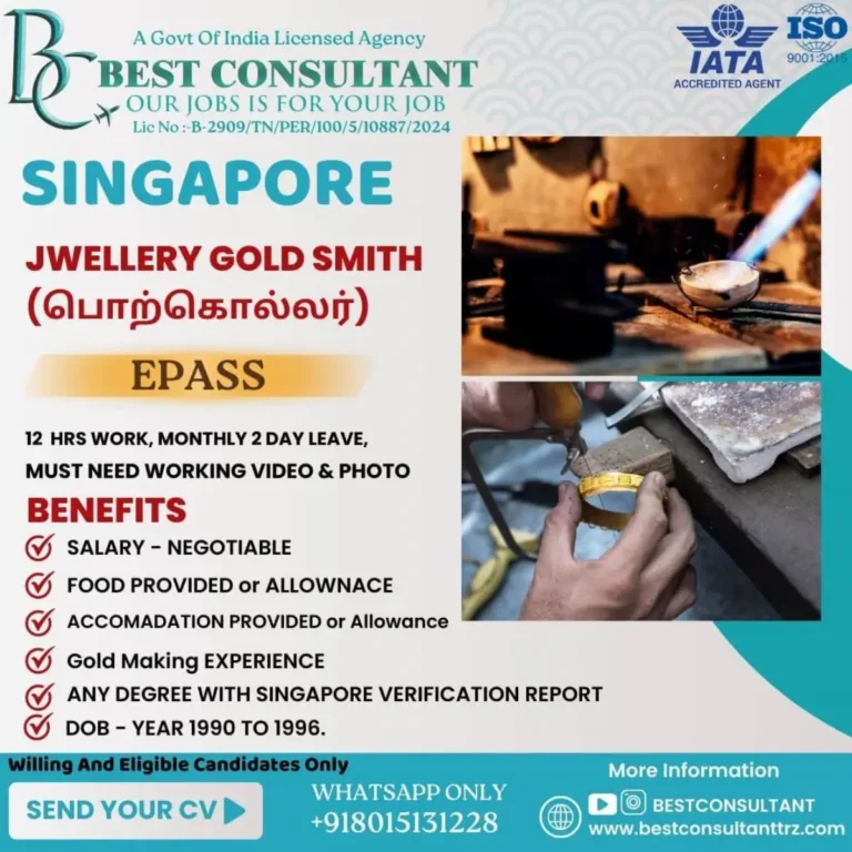 Singapore Goldsmith Job Opportunities: High-Paying Careers Await