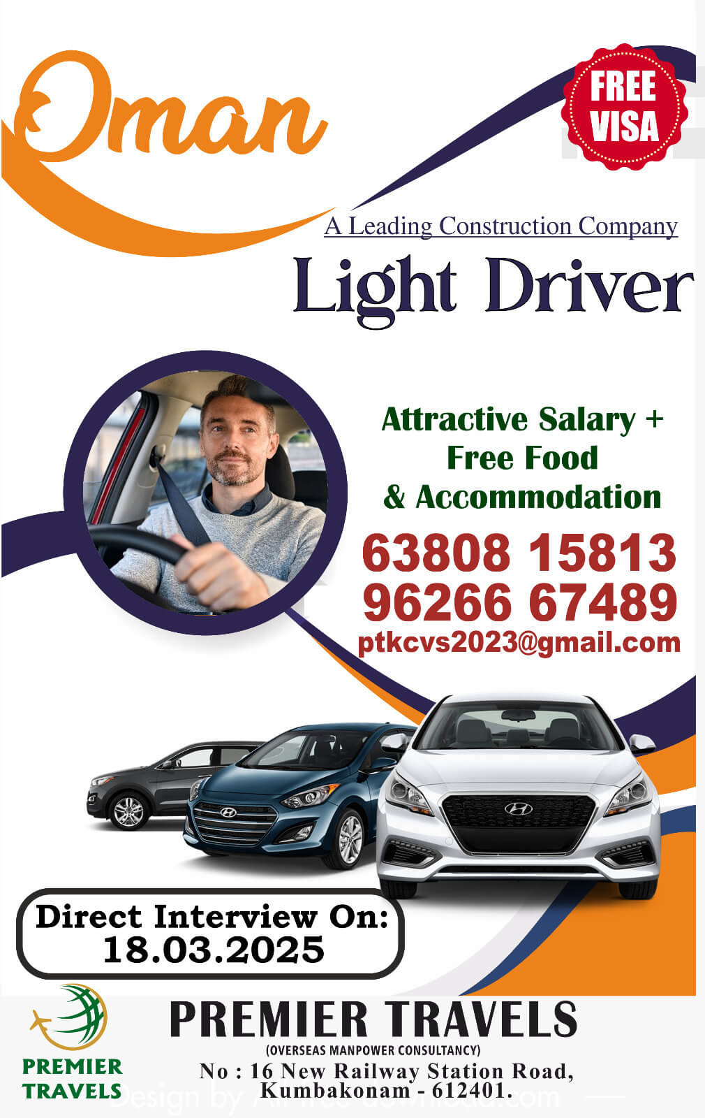 Oman Free Visa Jobs for Light Drivers – Apply Now!