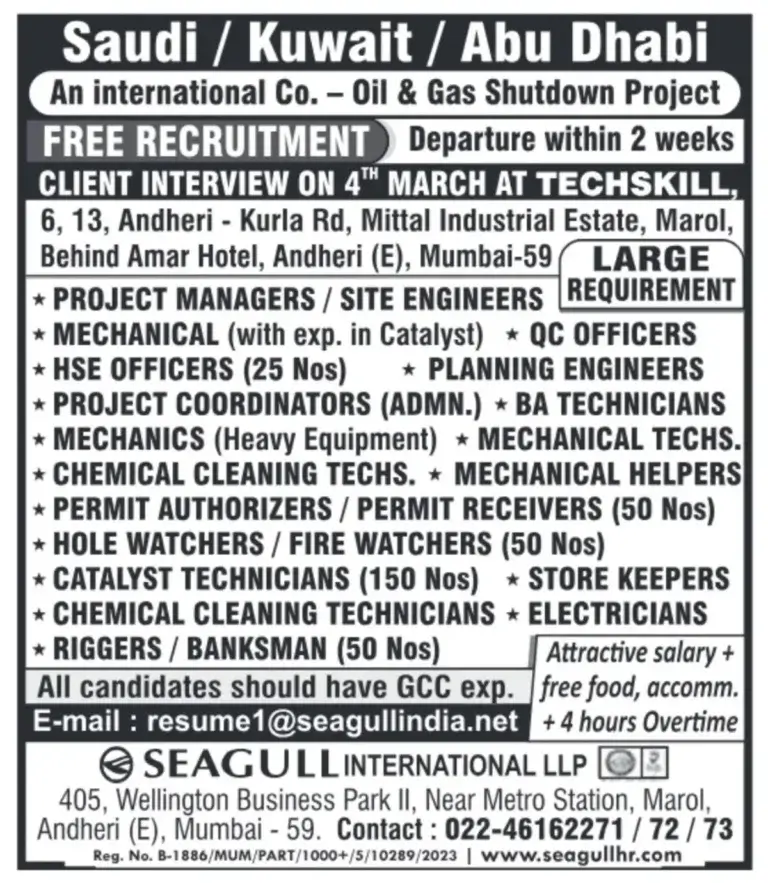 High-Paying Oil & Gas Shutdown Jobs | Saudi, Kuwait, Abu Dhabi