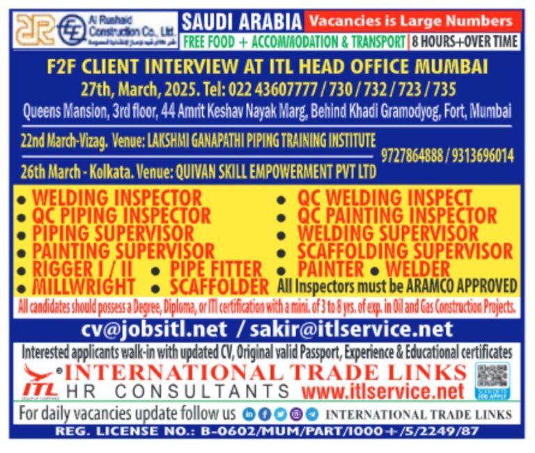 Saudi Arabia Job Vacancies 2025: Free Food, Accommodation, and Transport
