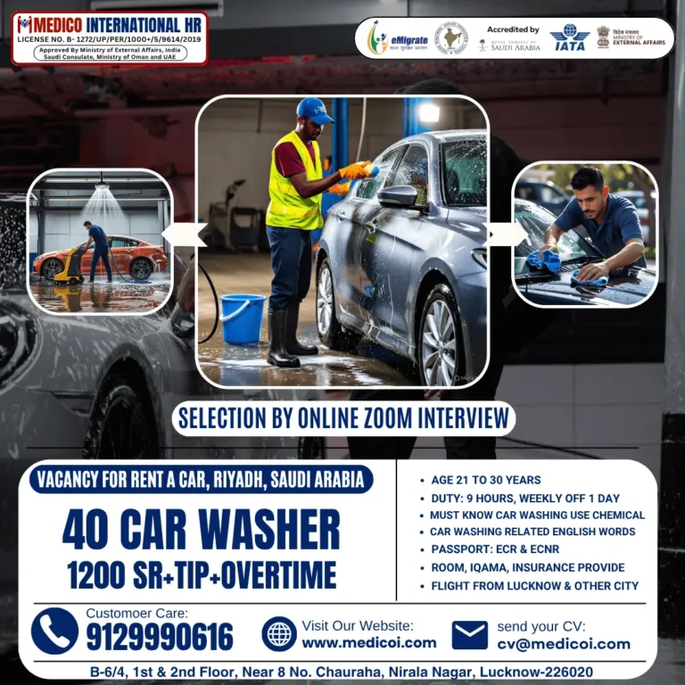 Car Washer Jobs in Saudi Arabia – Apply Now!