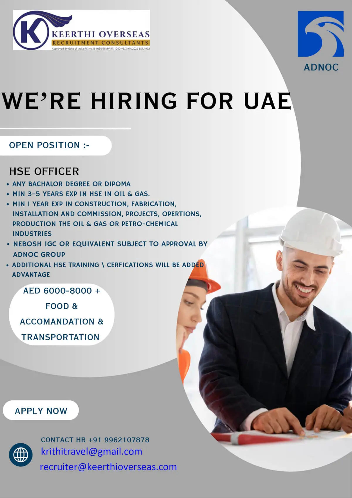 HSE Officer Job UAE – Top Opportunity with Free Perks!