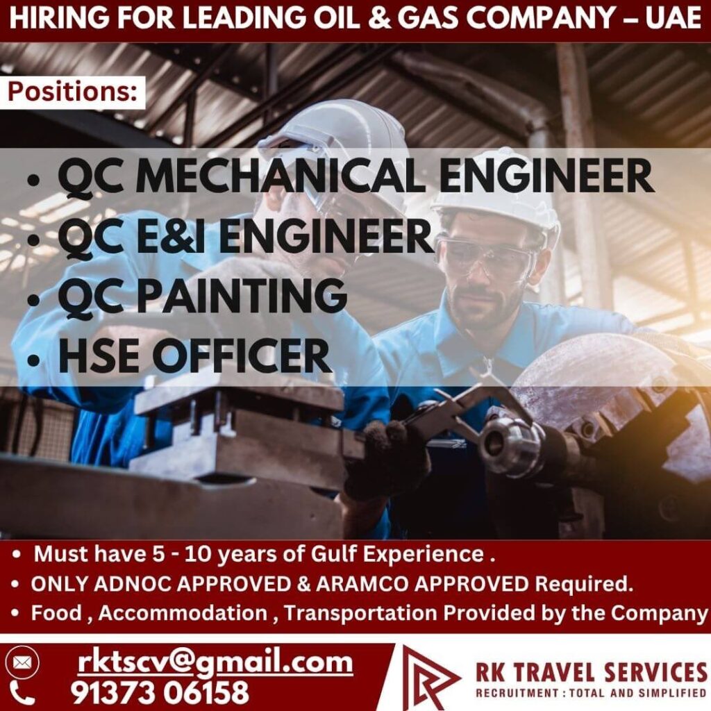 Urgent Hiring for Leading Oil & Gas Company – UAE 1 gulfwalkin job 1 222006
