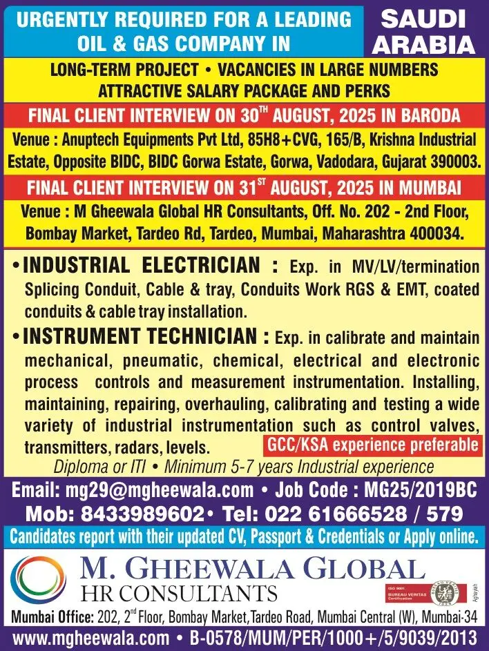 Qatar Free Recruitment – Client Interview on 4th September at Visakhapatnam | Jaleel International
