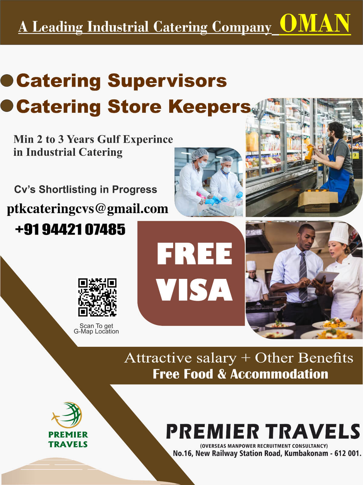 Oman Catering Jobs 2025 – Free Visa & Immediate Recruitment