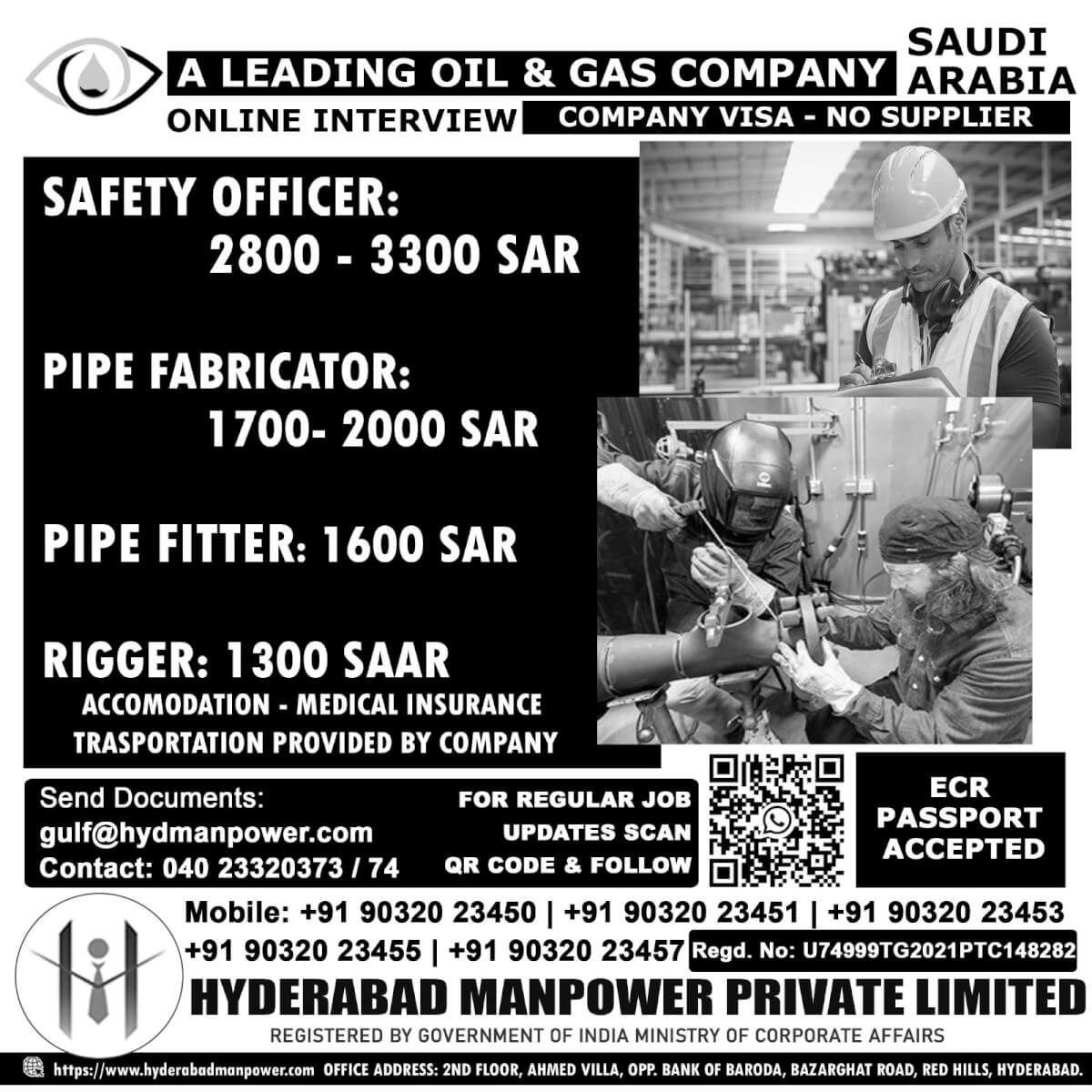 Saudi Oil & Gas Jobs 2025 – Online Interview Recruitment