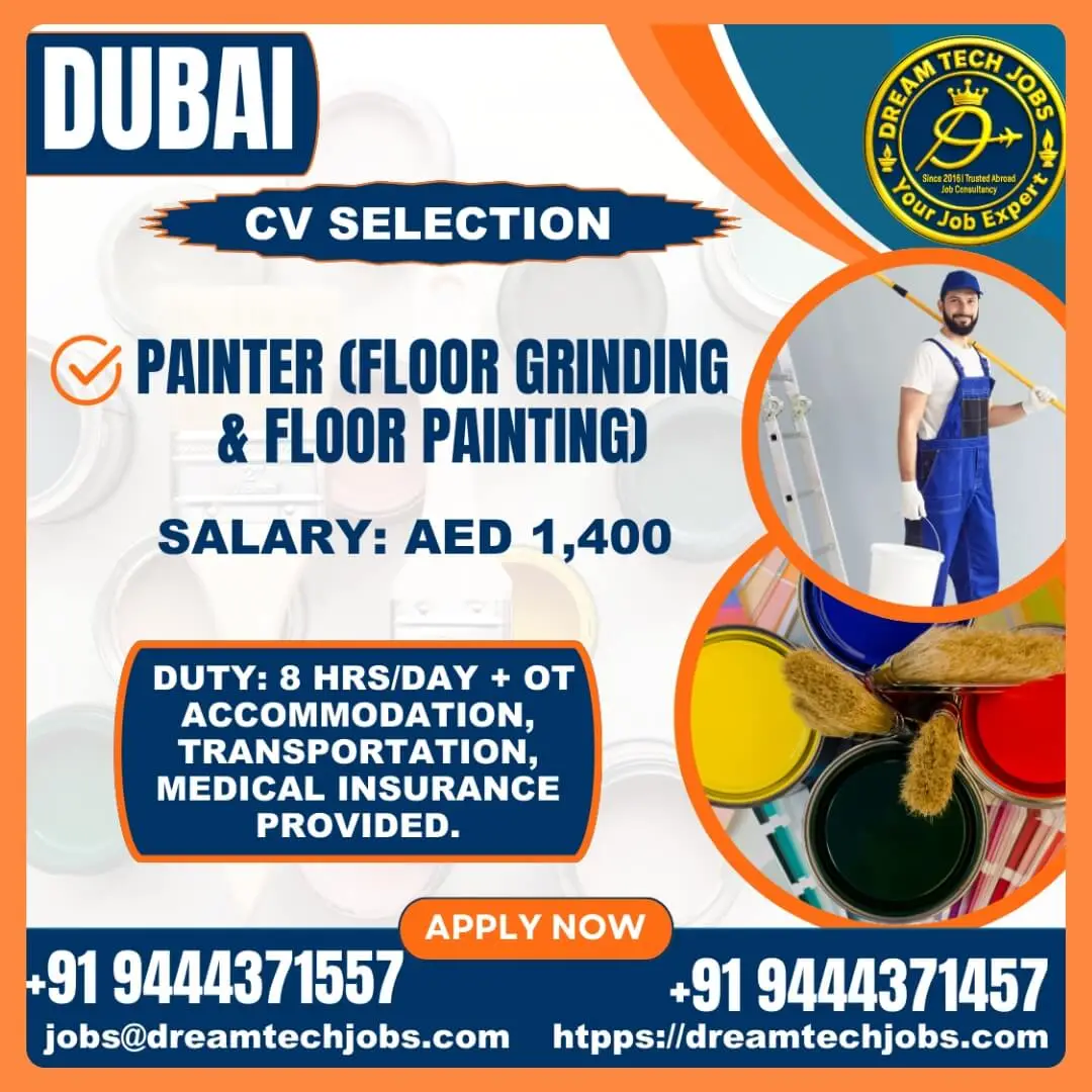 Painter Job in Dubai with Benefits