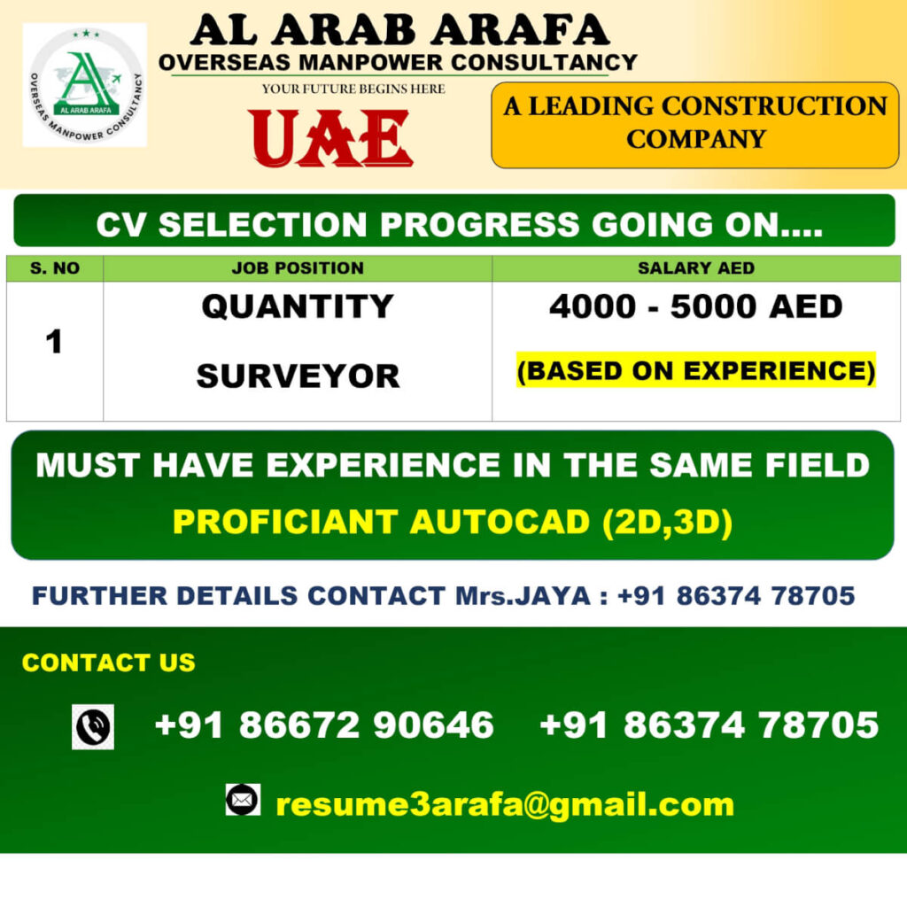 Quantity Surveyor Jobs in UAE