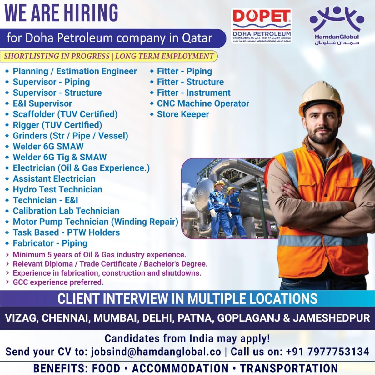 Doha Petroleum Qatar Recruitment