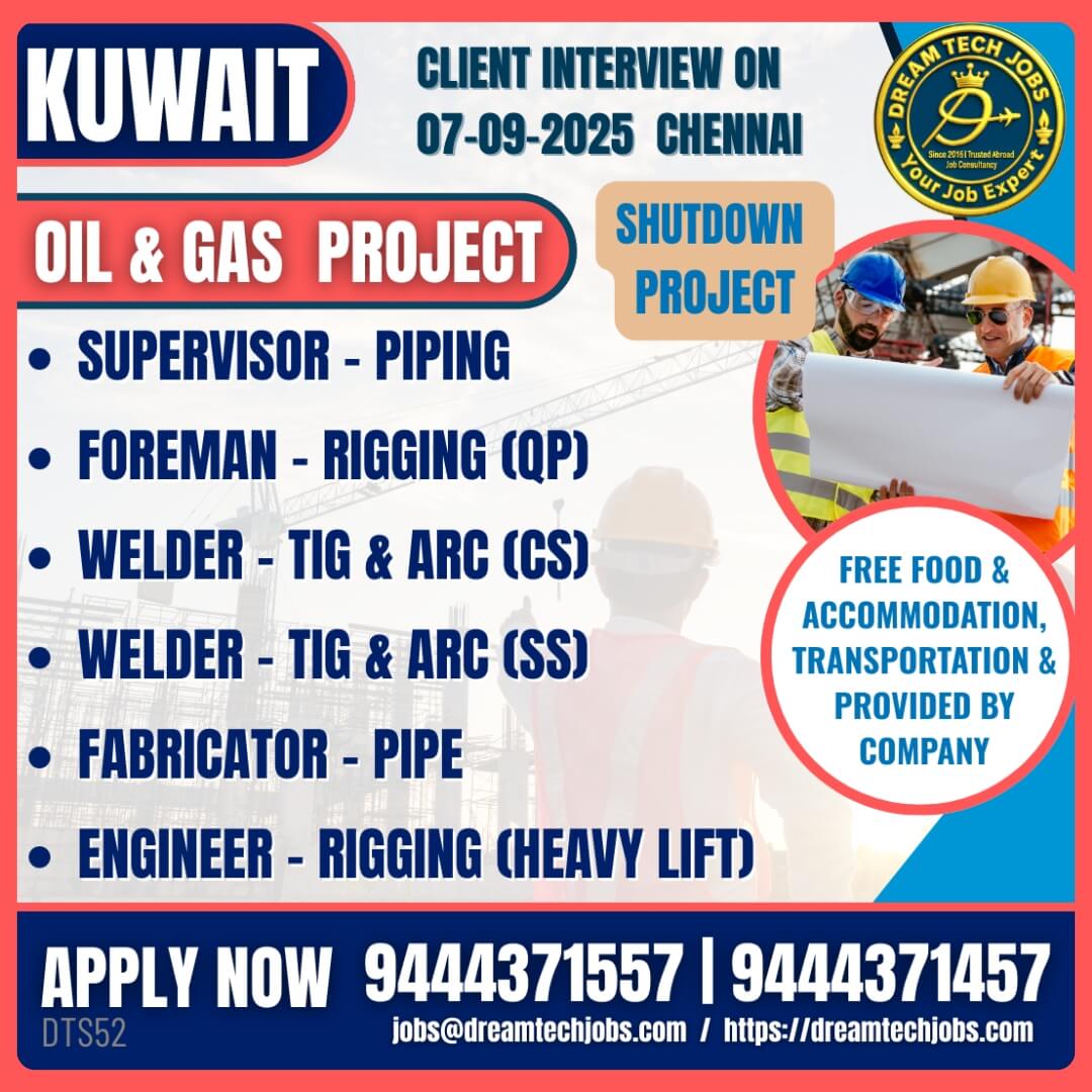 Kuwait Oil & Gas Project Jobs 2025