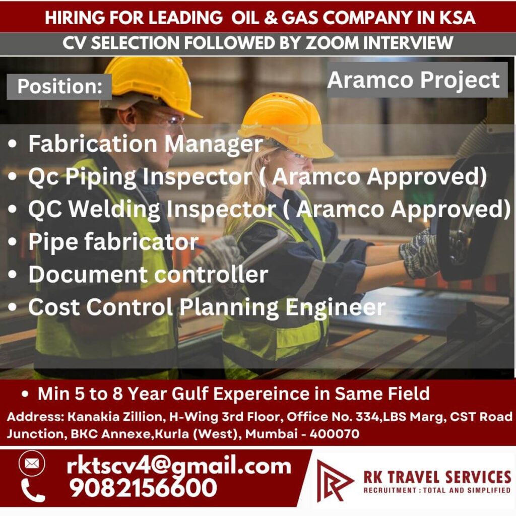 Oil & Gas Jobs in KSA