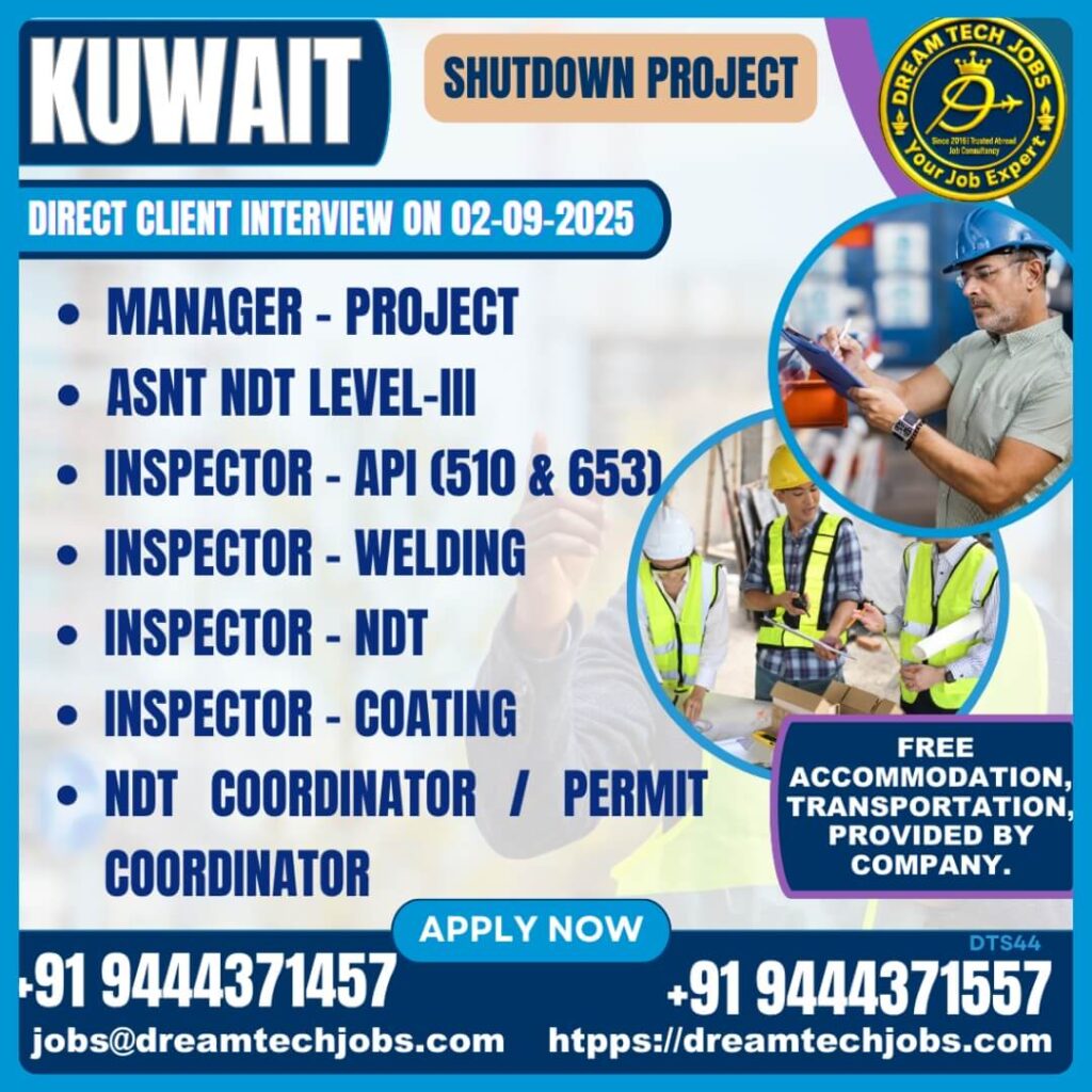 Kuwait Shutdown Jobs 2025