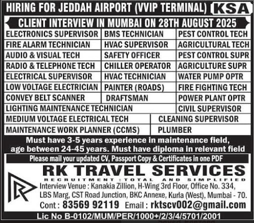 Jeddah Airport Jobs 2025