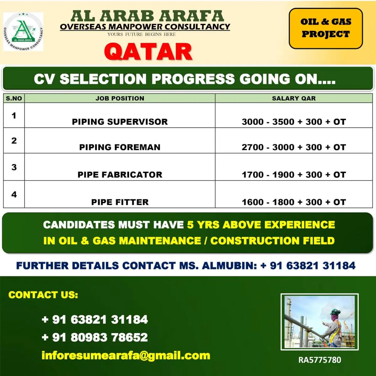 Qatar Oil Gas Jobs 2025 – Apply Now for CV Selection