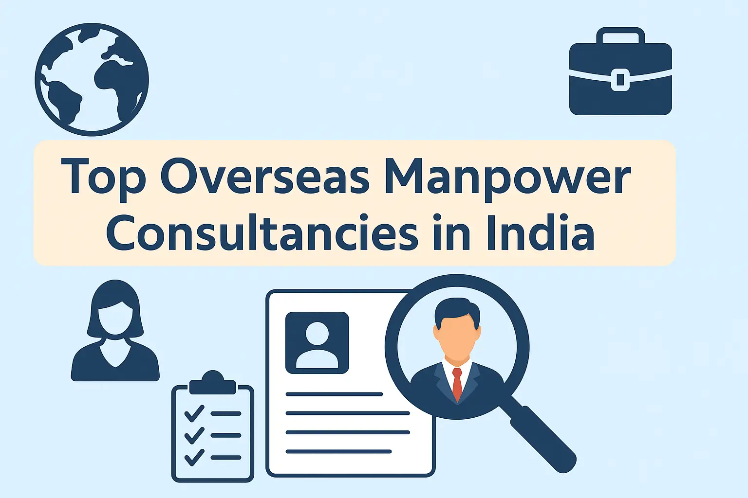 Top overseas manpower consultancies in India helping candidates find global career opportunities.