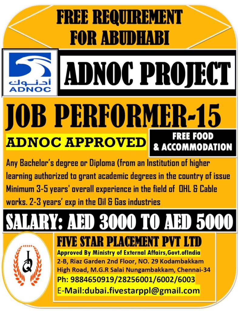 ADNOC Project – Abu Dhabi 1 ADNOC Project – Abu Dhabi