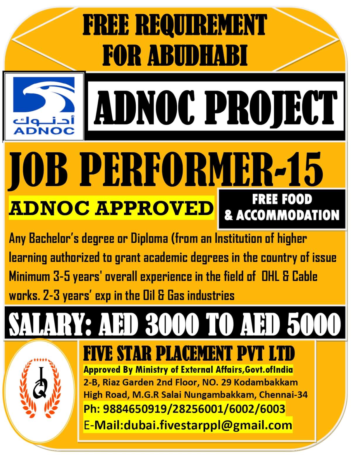 ADNOC Project – Abu Dhabi