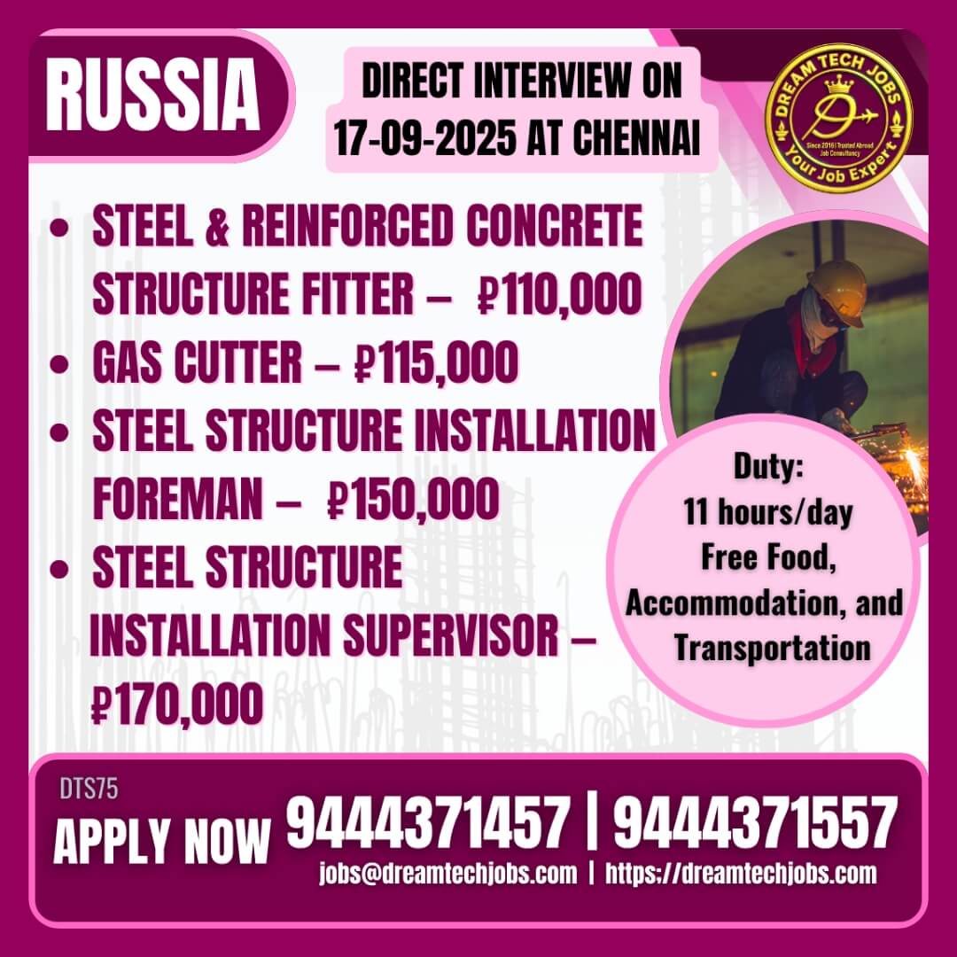 Russia Jobs 2025 – Apply Now