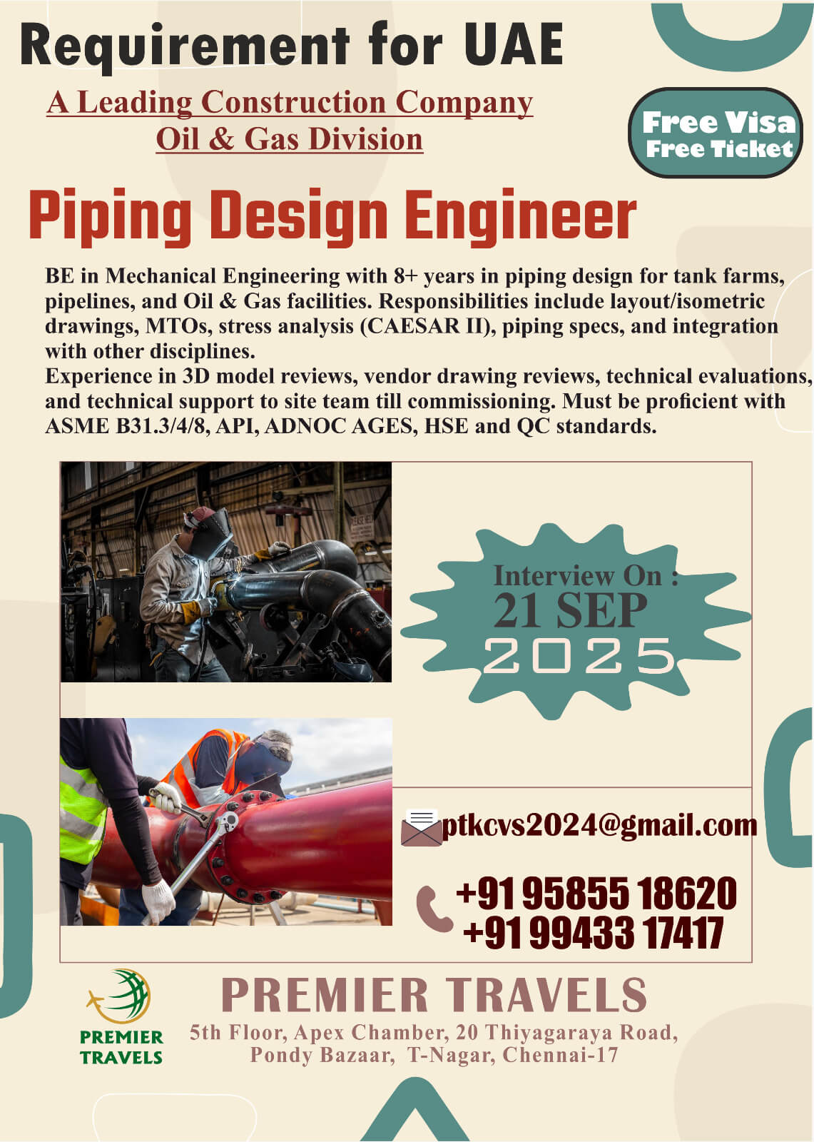 Piping Design Engineer Jobs in UAE