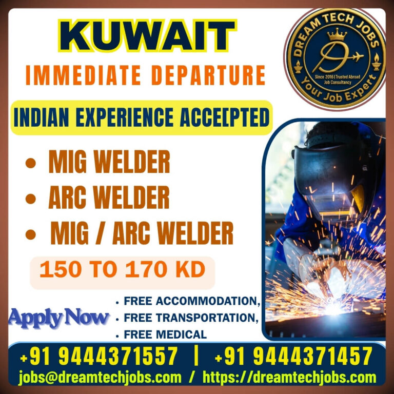 Kuwait Welder Jobs – Immediate Departure