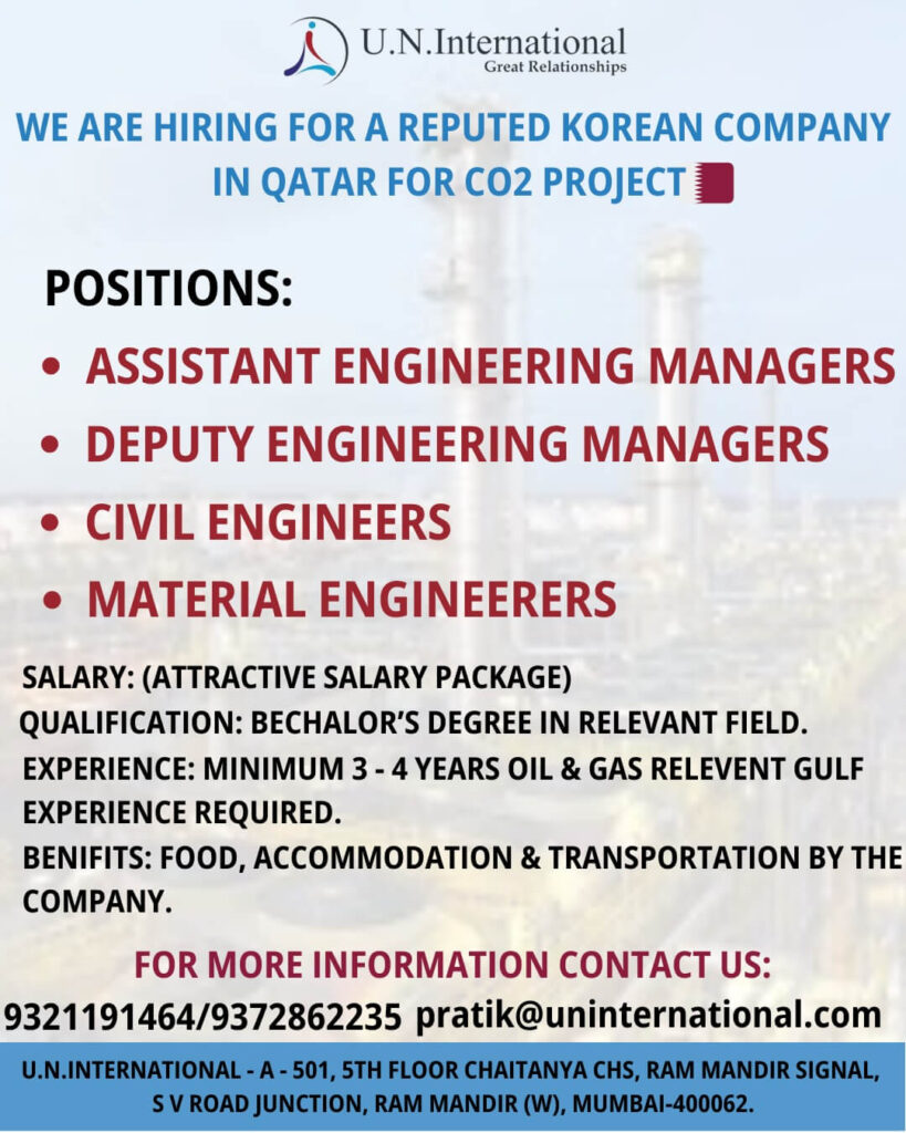 Qatar CO2 Project Jobs