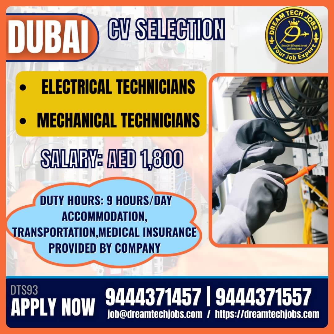 Electrical & Mechanical Technician Jobs 2025
