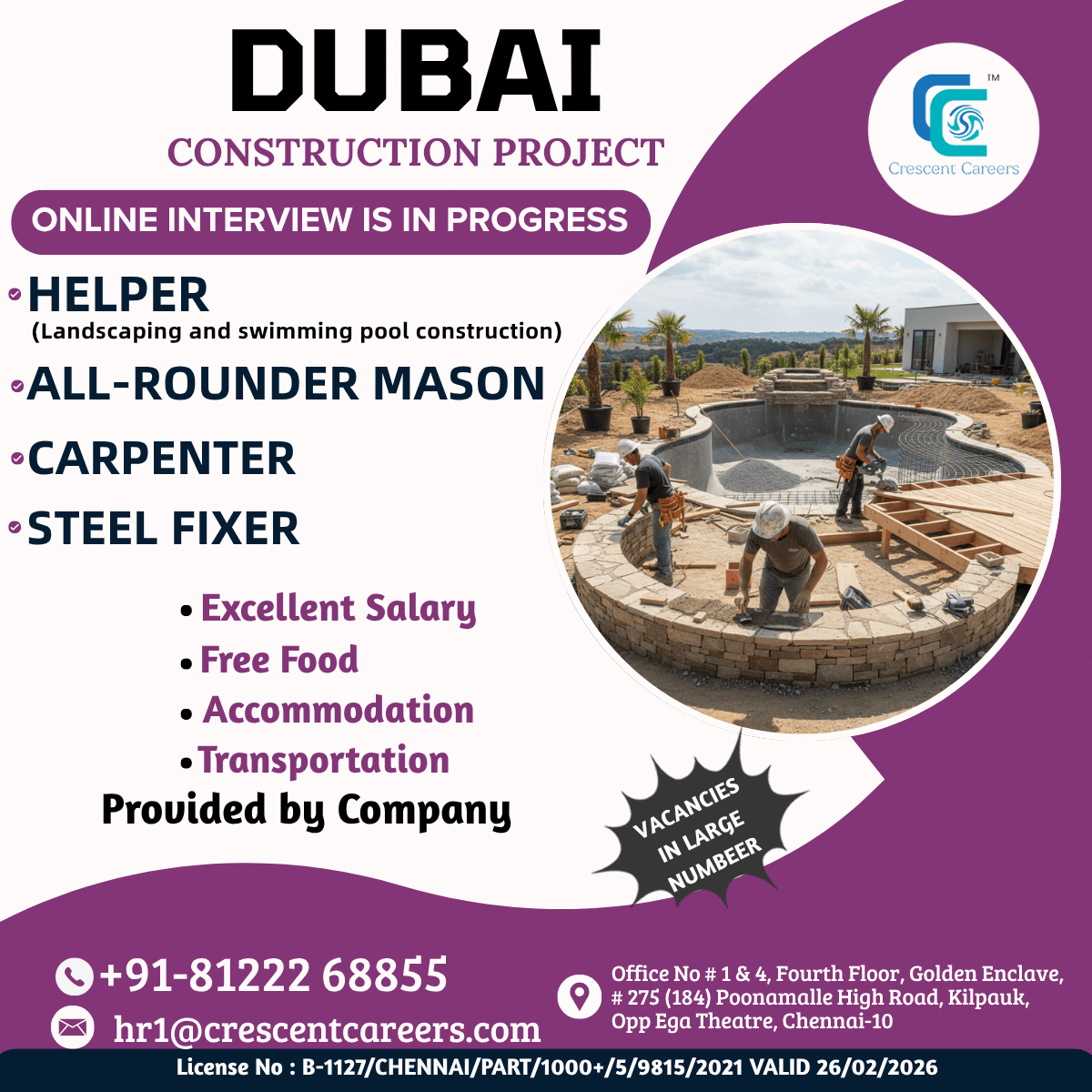 Dubai Construction Project Jobs