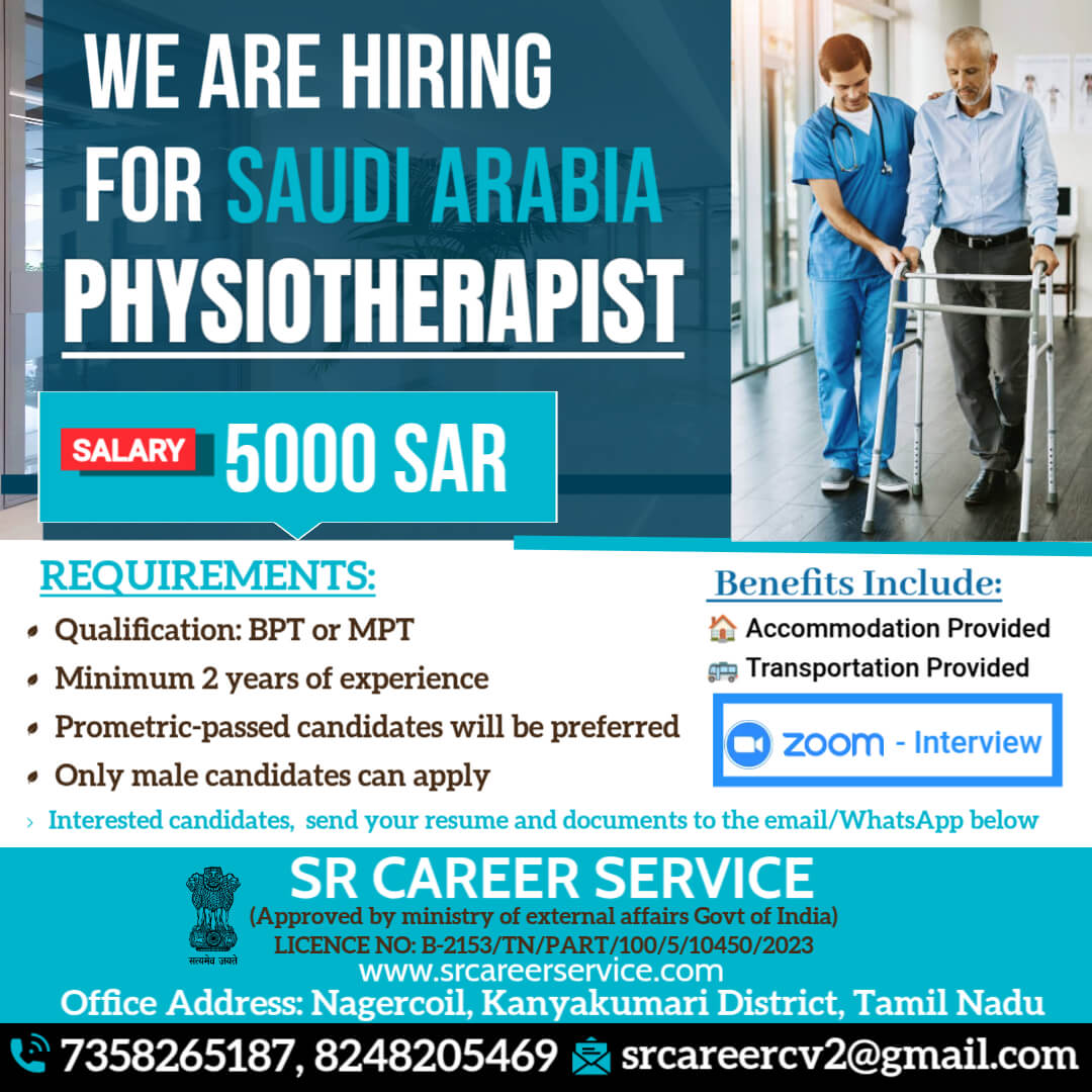 Saudi Arabia Physiotherapist Jobs 