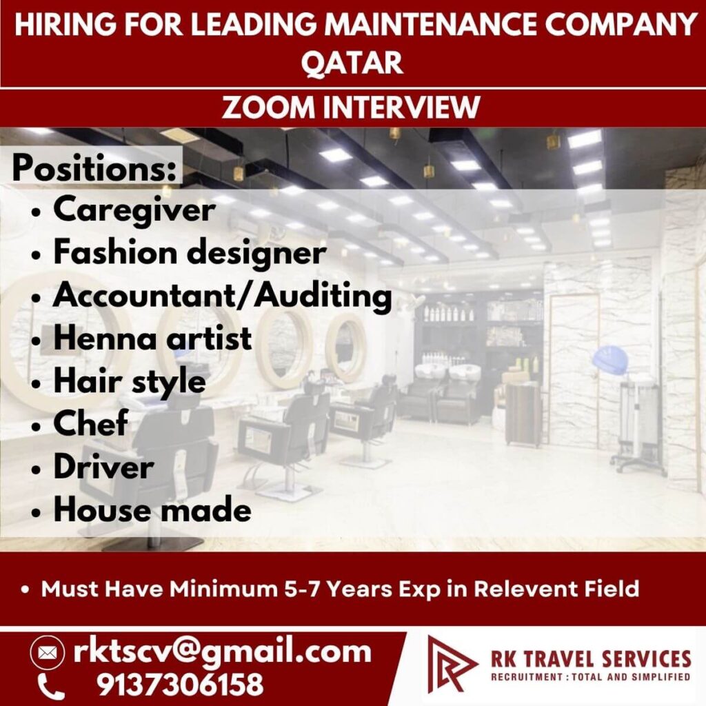 Qatar Maintenance Company Jobs 2025 1 Qatar Maintenance Company Jobs 2025