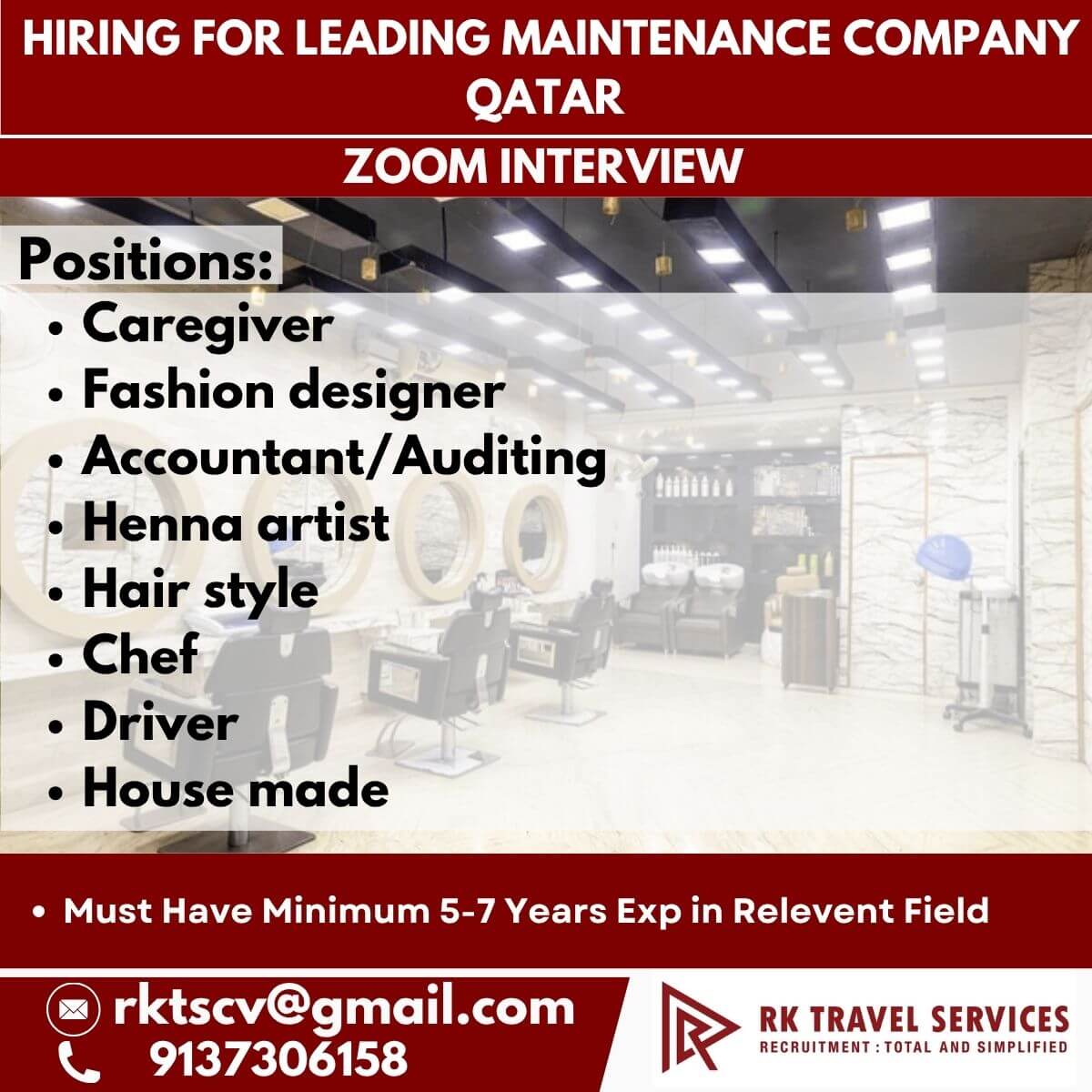 Qatar Maintenance Company Jobs 2025