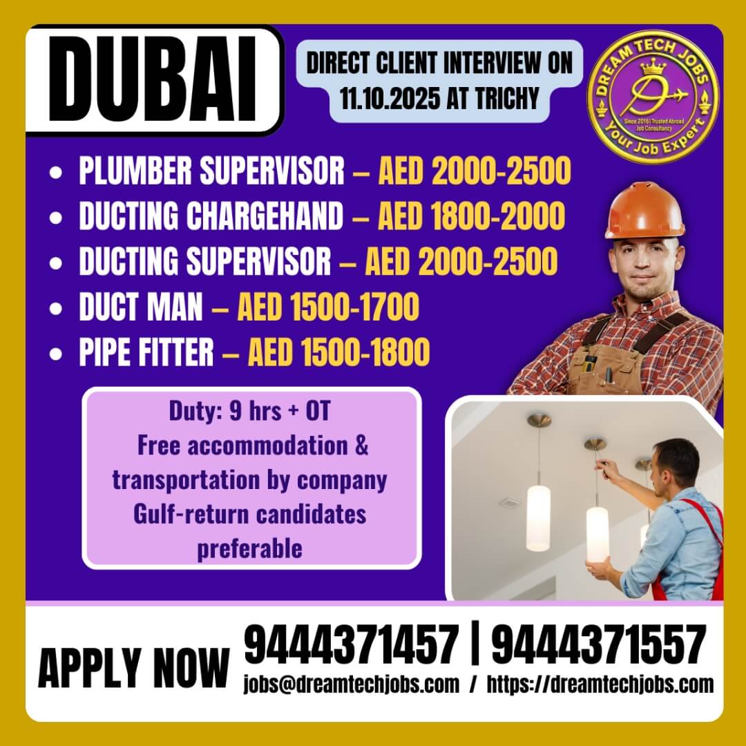 Dubai Jobs 2025 – Direct Client Interview