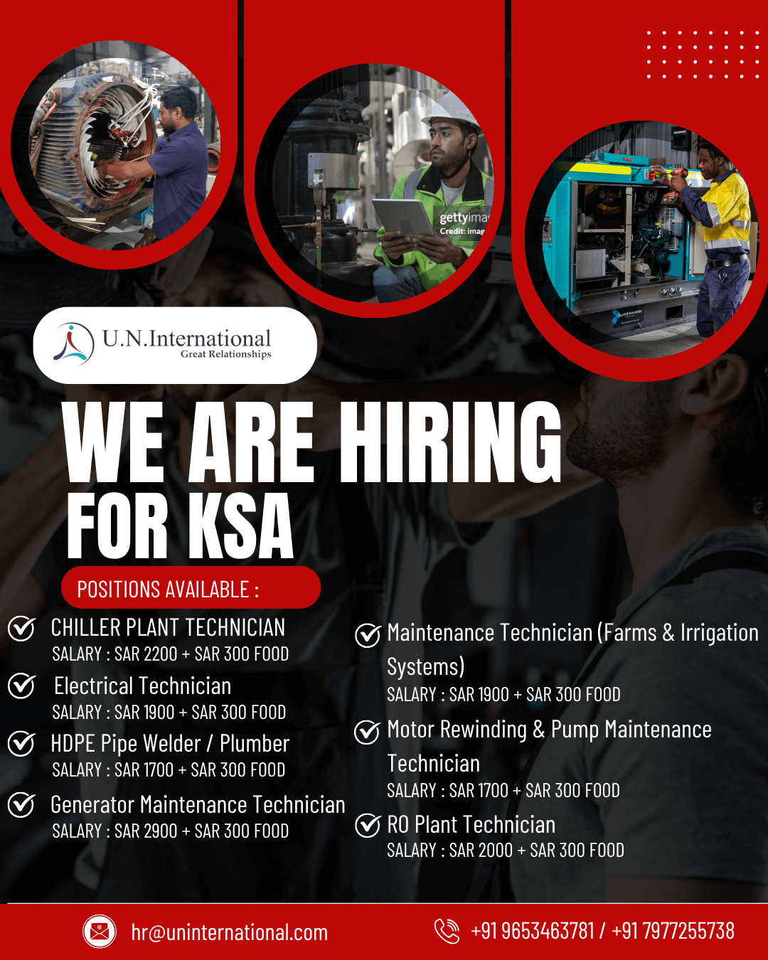 KSA Jobs 2025: Technicians, Welders & Maintenance Openings