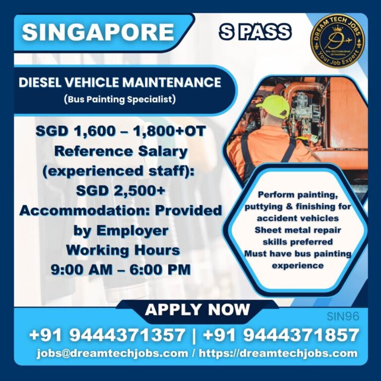 Bus Painting Specialist Jobs in Singapore – Diesel Vehicle Maintenance