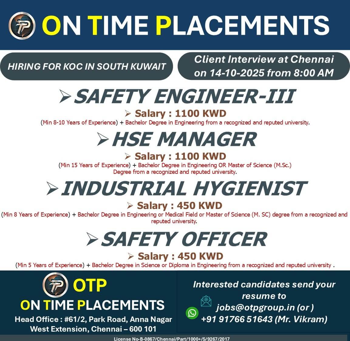 Kuwait Jobs 2025 – Hiring for KOC South Kuwait