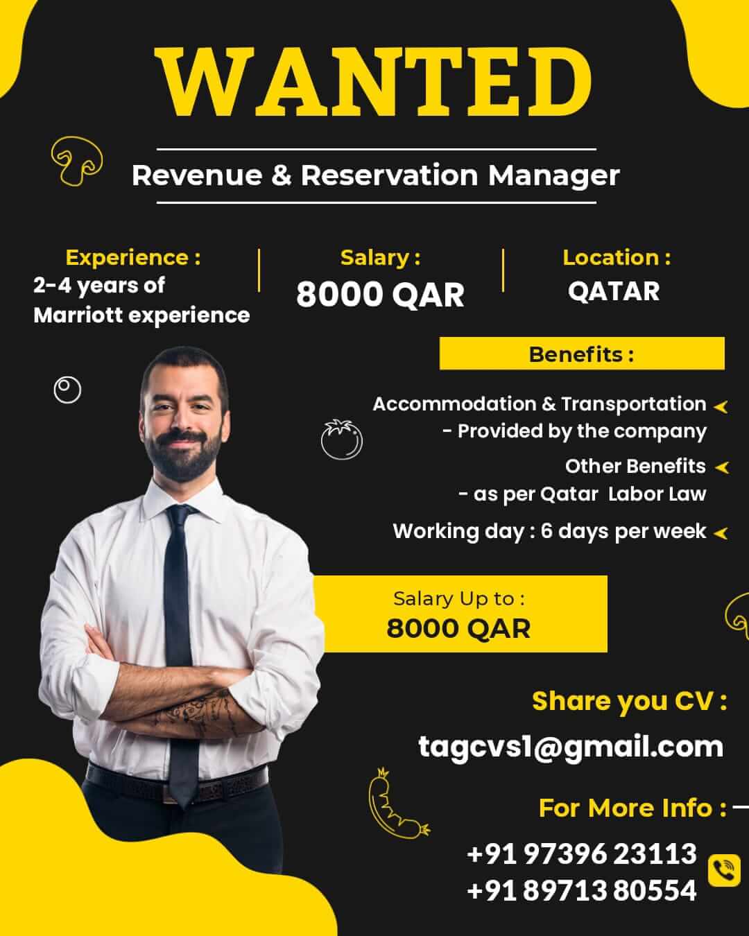 Revenue & Reservation Manager Jobs in Qatar – Apply Now